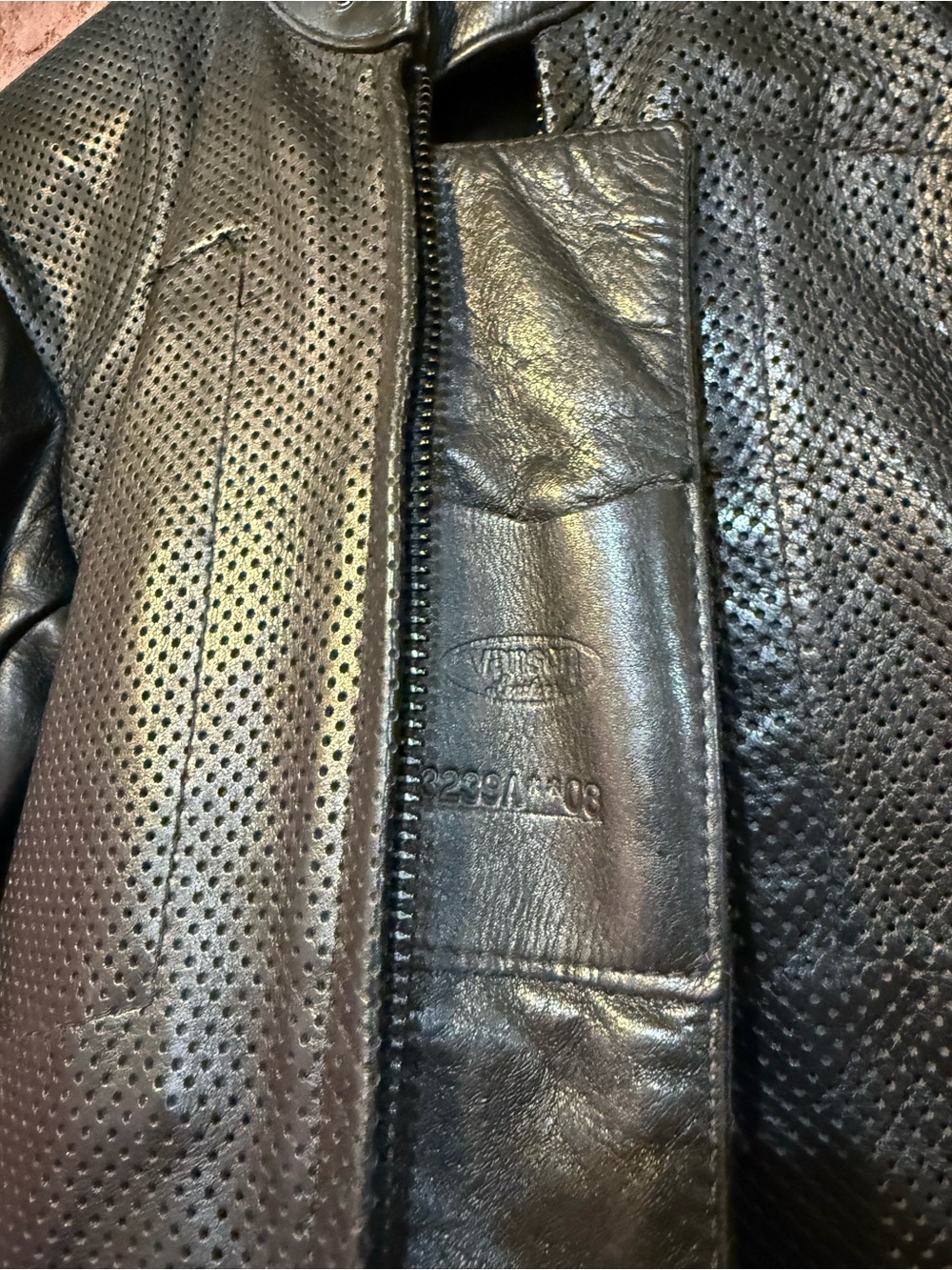 Vanson Cobra leather motorcycle vent jacket size 10 - Picture 8 of 13